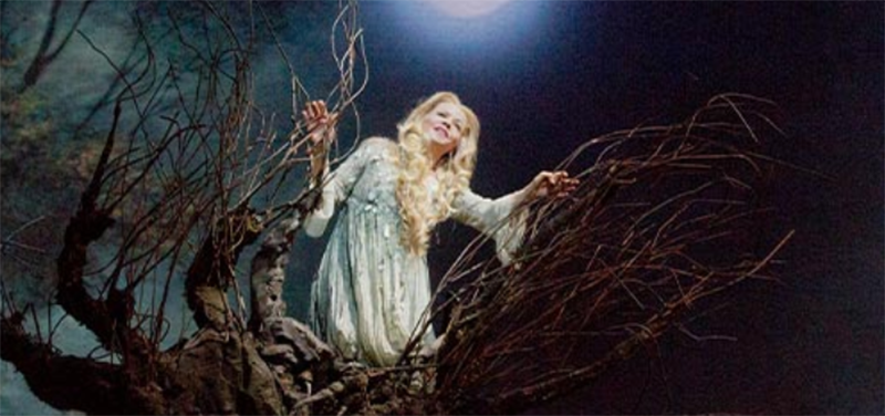 Renee Fleming in Rusalka  renee fleming in a still shot from a filming of the met opera's rusalka