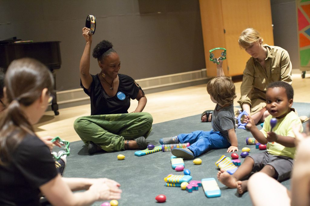 teachers with children at webop
