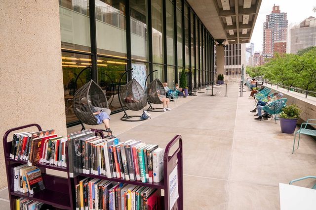view of the outdoor reading room