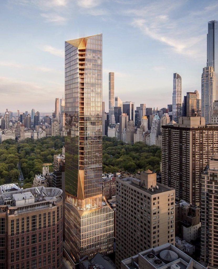 a rendering of the building at 50 west 66th street
