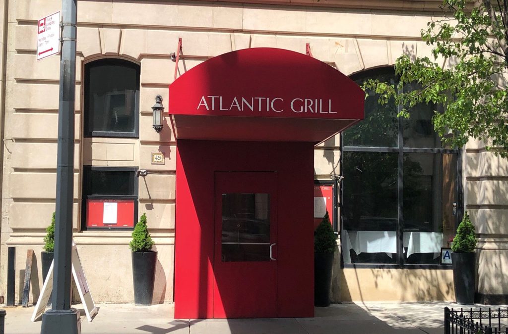 outside awning at Atlantic Grill