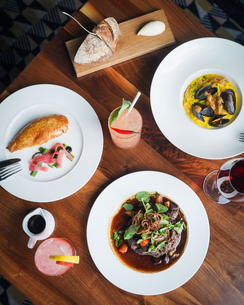 plates of food from Bluebird London_s new lunch menu