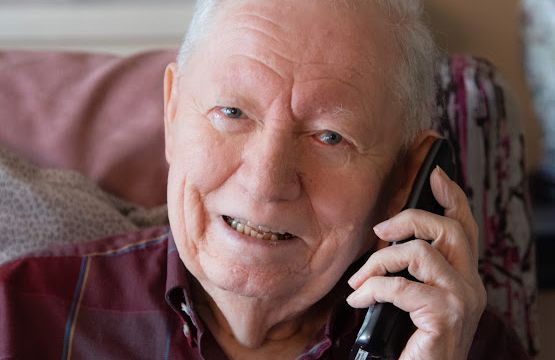 man on the phone