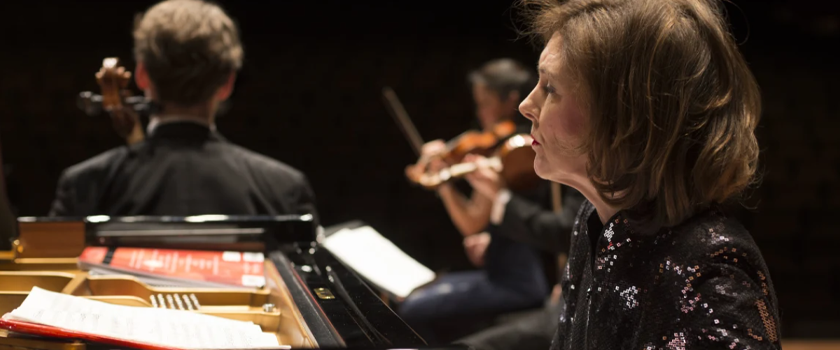 woman playing piano