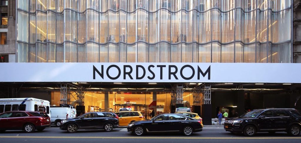 Outside of Nordstrom Flagship on 57th Street