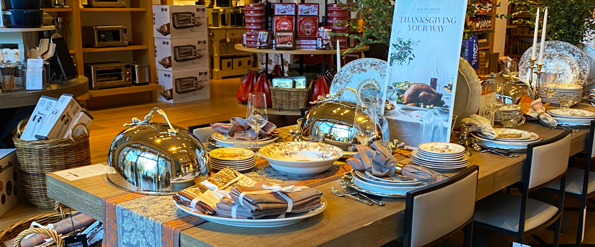 display in williams sonoma
