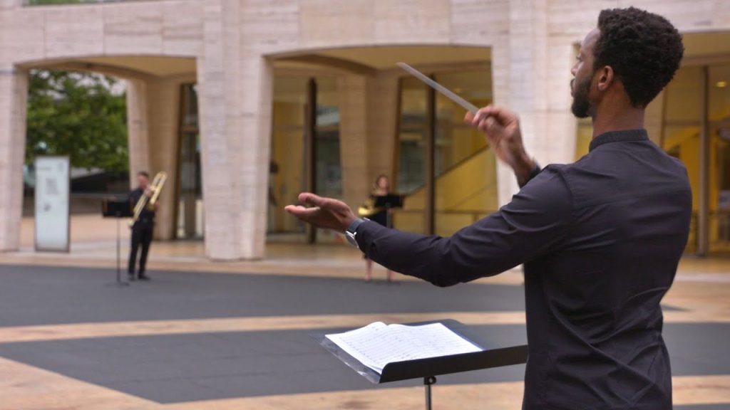 composer on lincoln center plaza