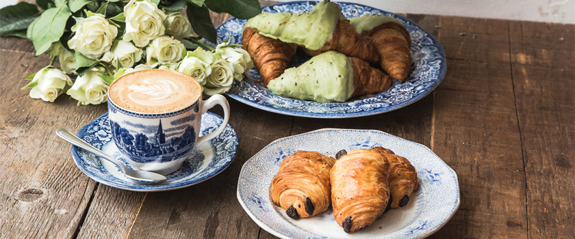 croissants and coffee