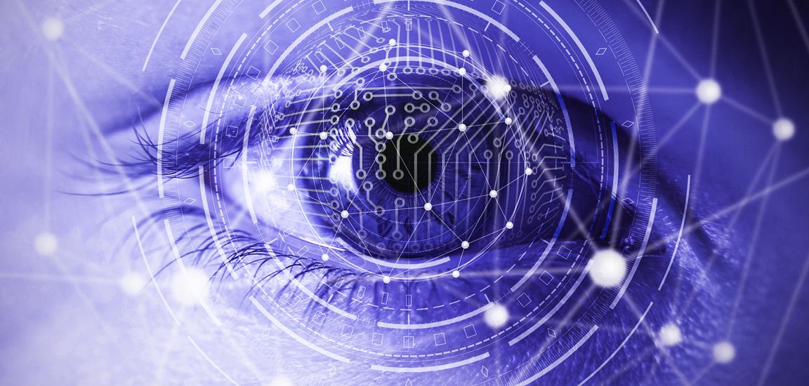 close up of an eye