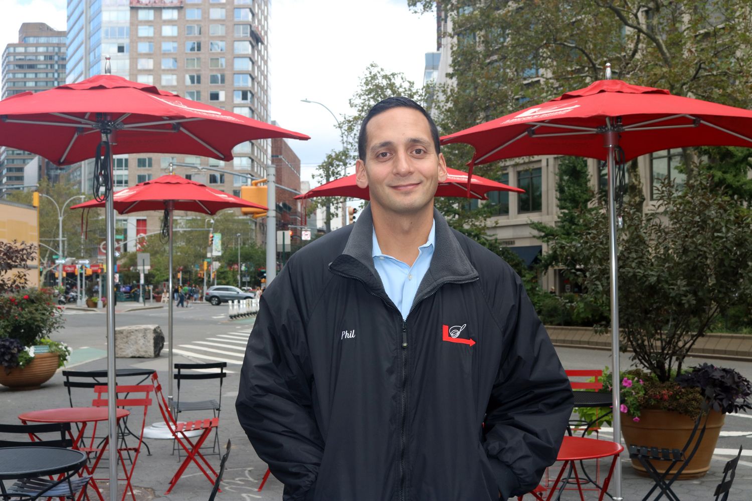 Director of Operations Phil Gordon poses for a headshot in Dante Park