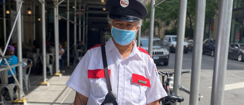 public safety officer standing outside