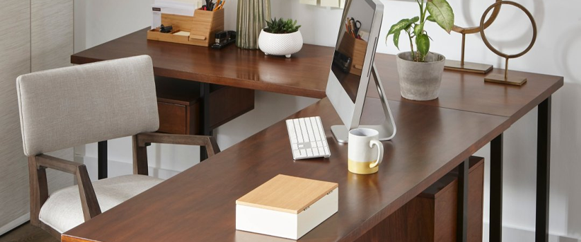 desk and chair