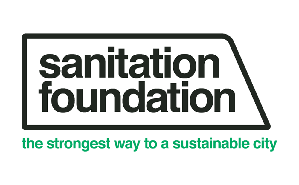 sanitation foundation logo of a black truck outline