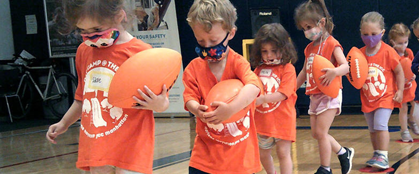 kids participating in camp
