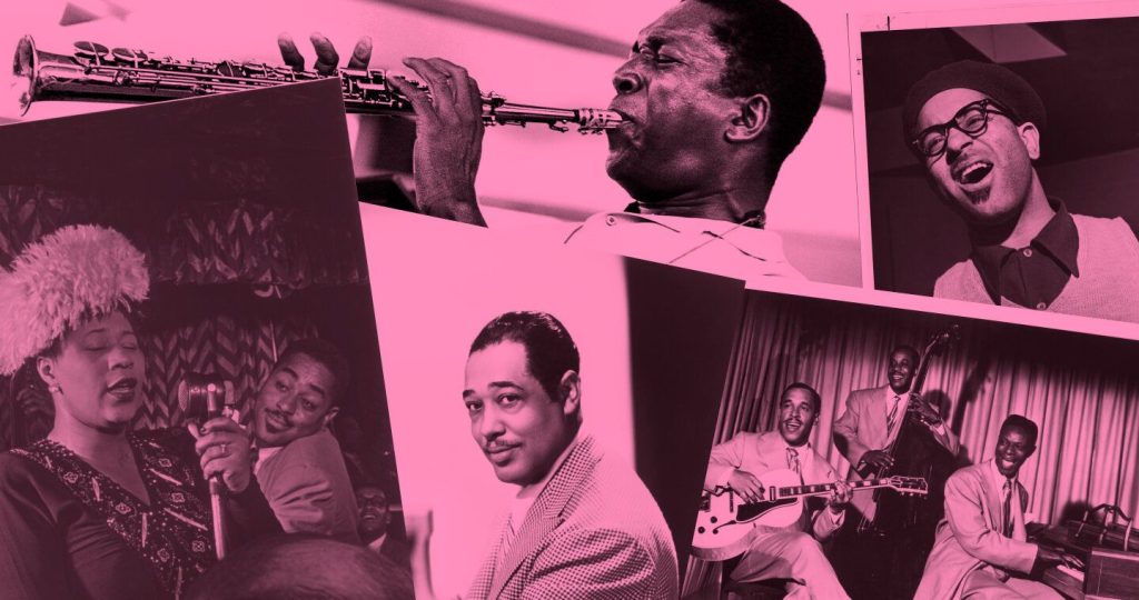 jazz musicians playing instruments