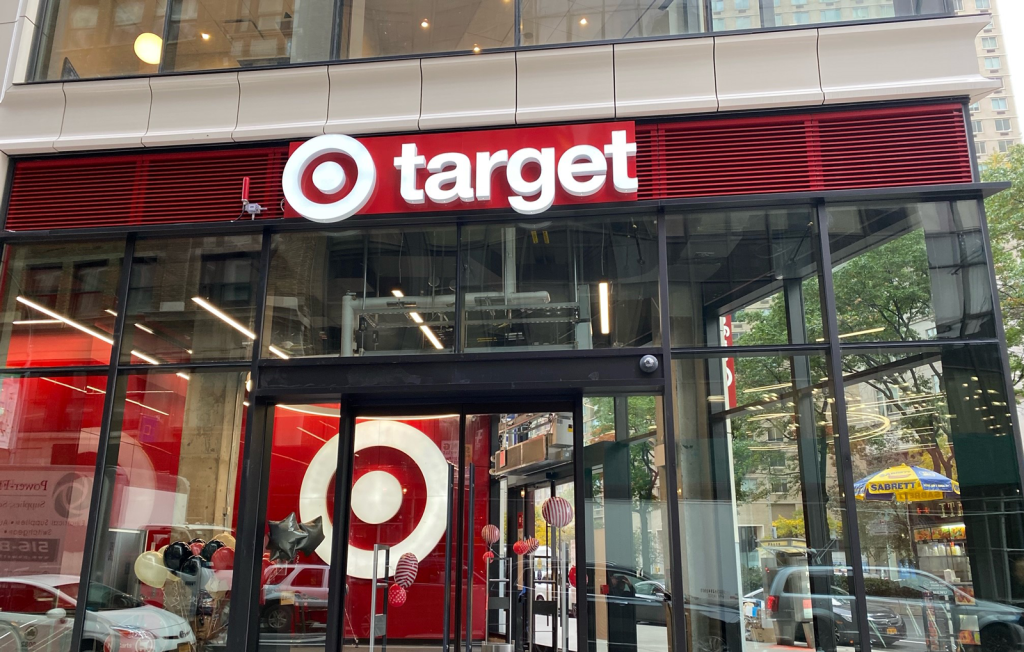 outside entrance of Target at 1863 Broadway from 61st Street