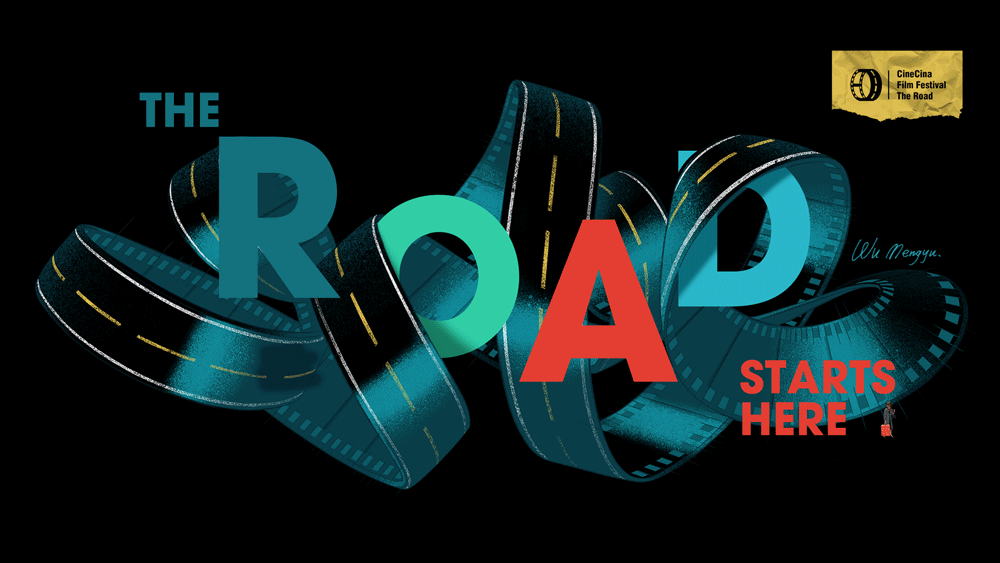 logo for The Road film fest by CineCina