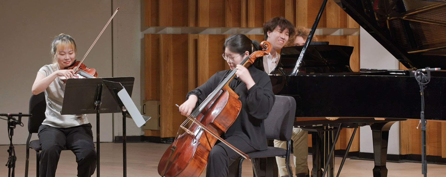 Photo of a woman playing a chello
