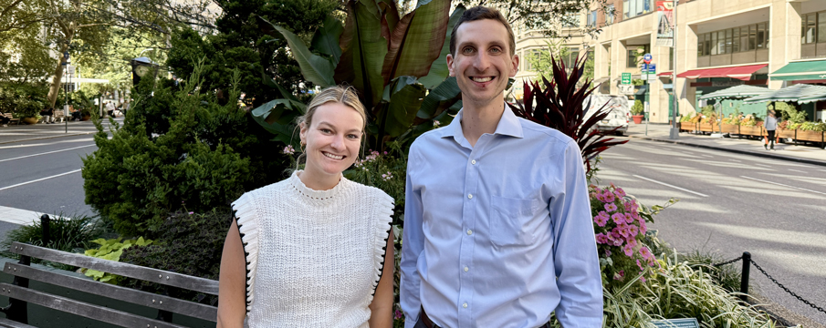 Photo of new LSBID staff members Summer and Scott