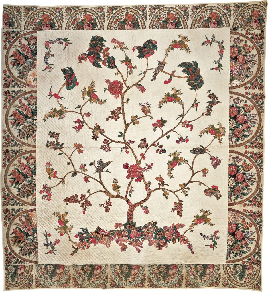 Quilt on display at the American Folk Art Museum