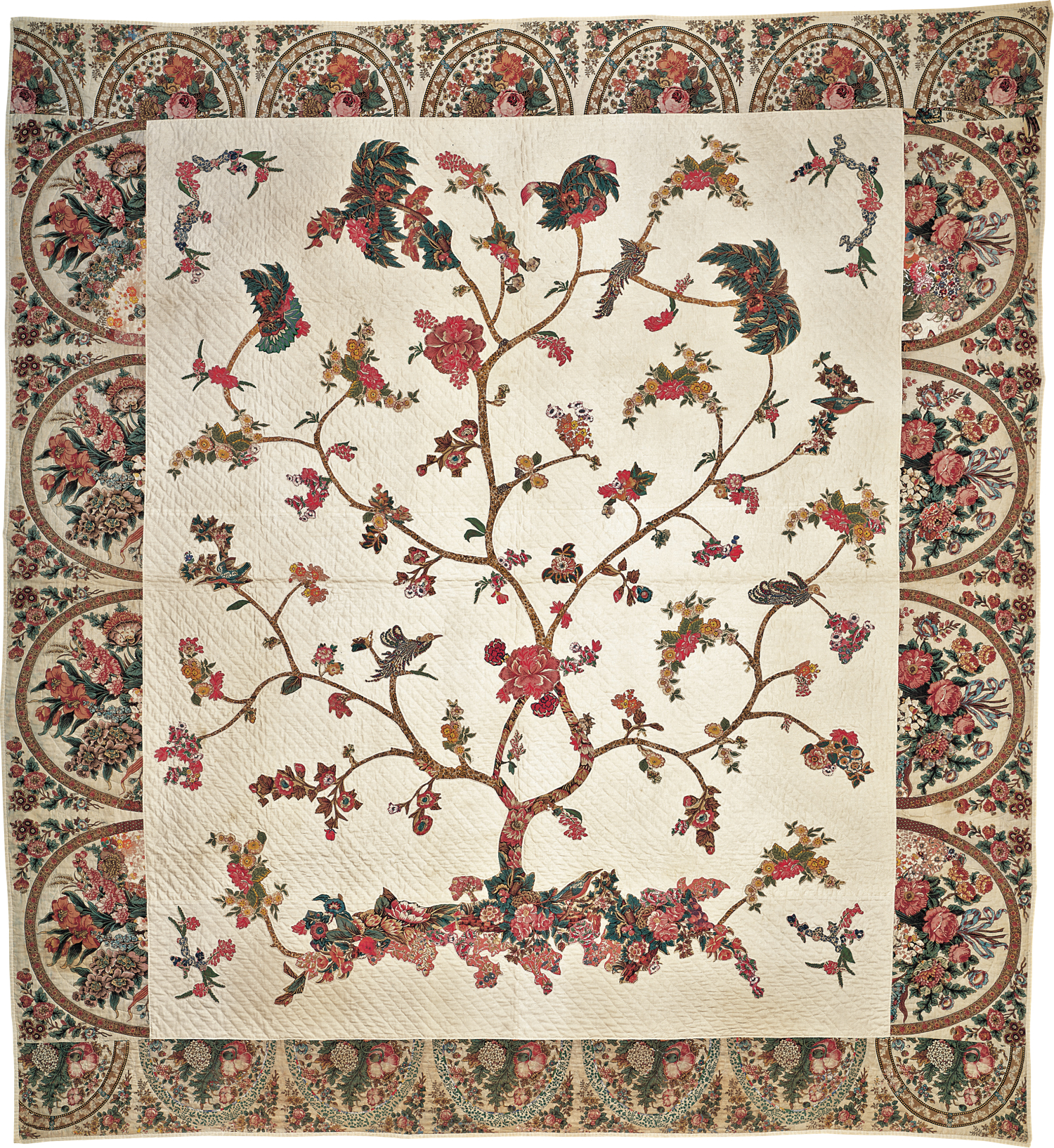 Quilt on display at the American Folk Art Museum