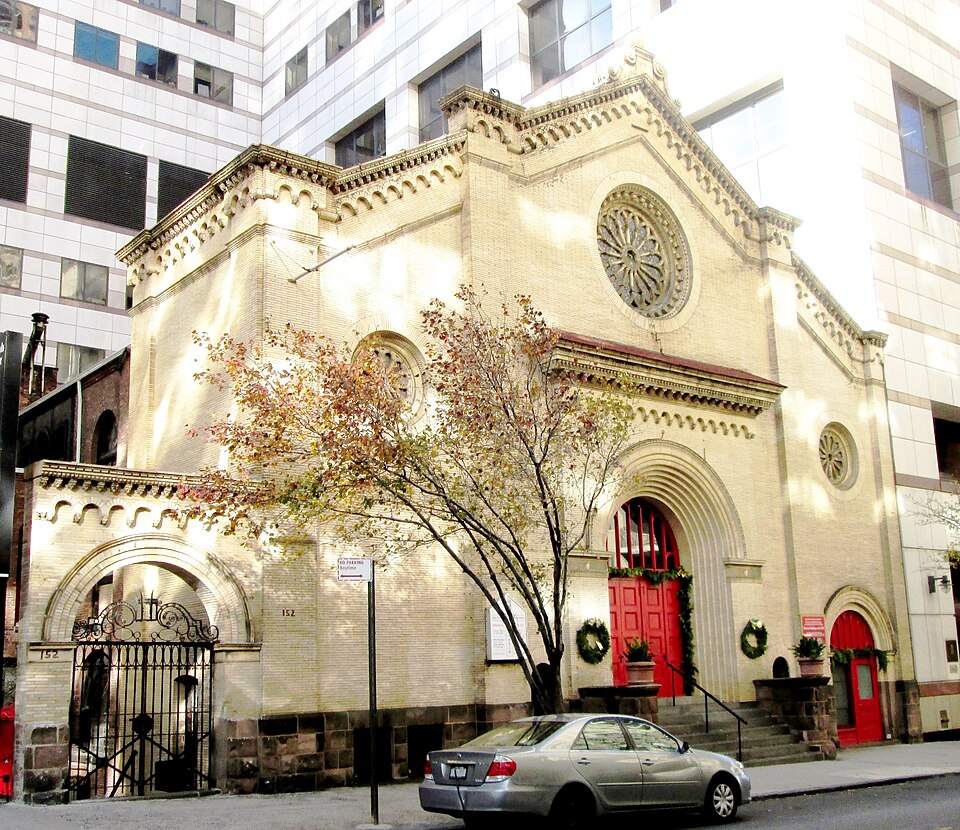 Photo of the Good Shepherd-Faith Presbyterian Church at 152 West 66th Street between Broadway and Amsterdam Avenue on the Upper West Side of Manhattan