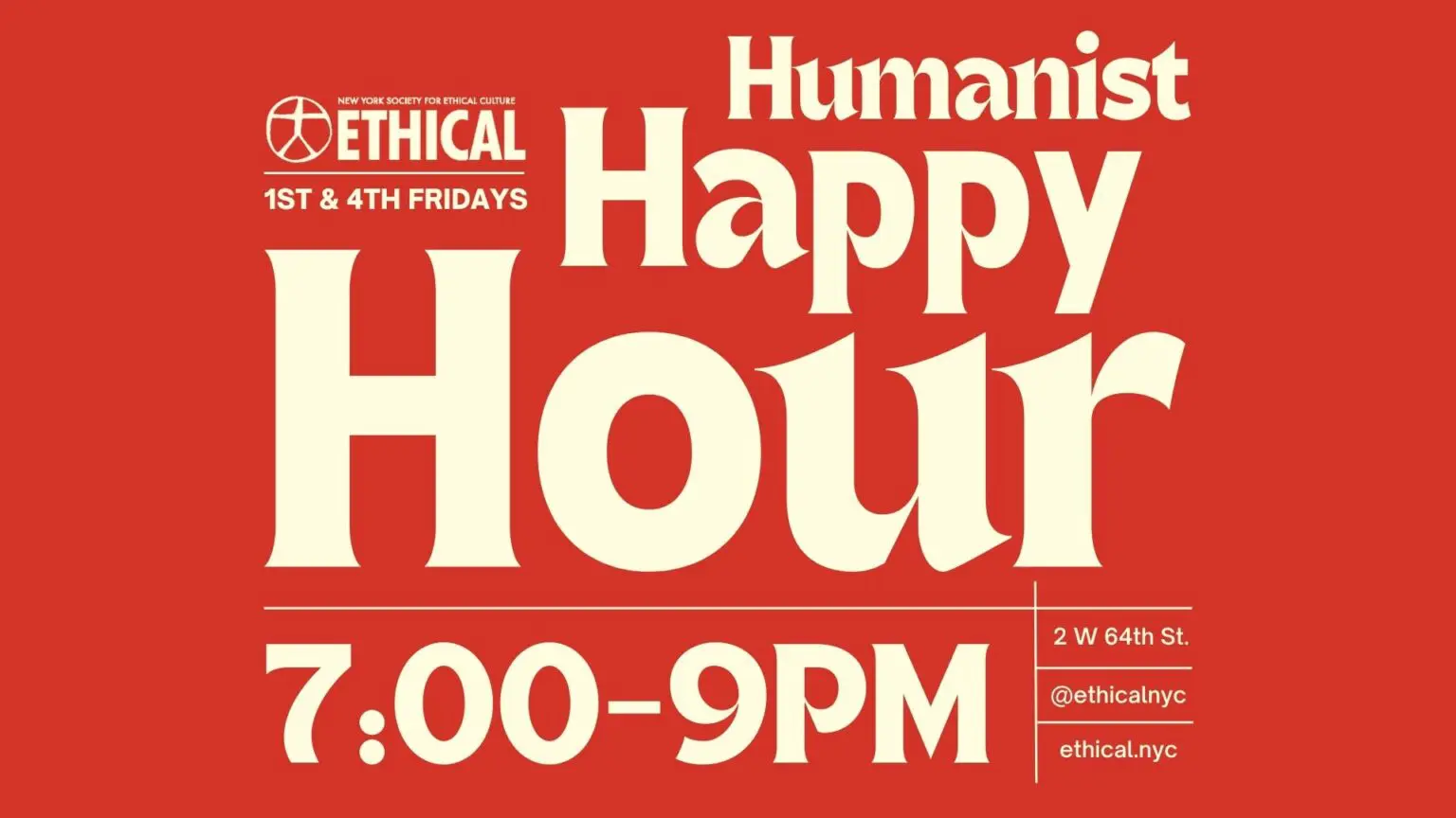 Poster for Humanist Happy Hour