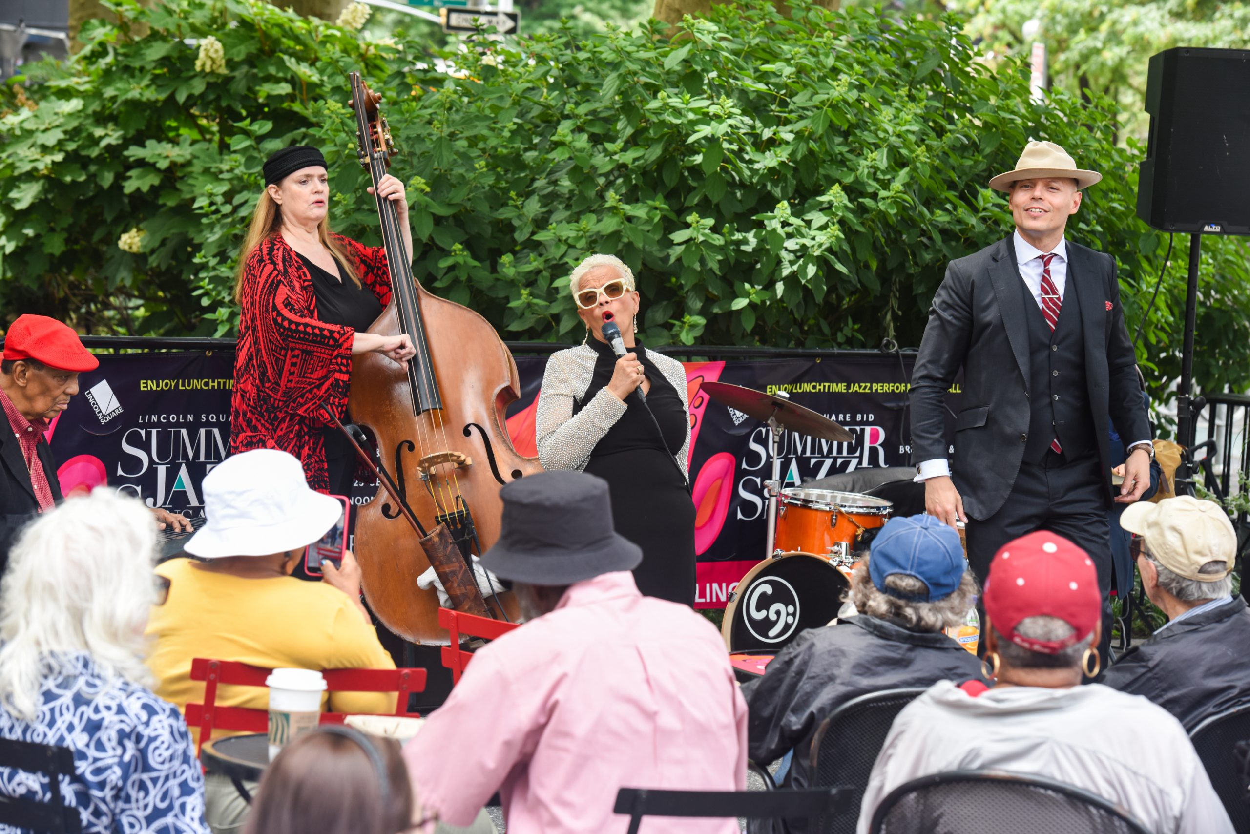 Singer performing at Summer Jazz Sensation