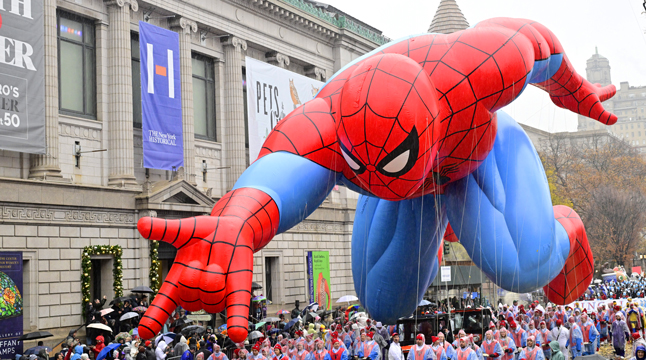 Photo of a balloon in the Thanksgiving Day Parade